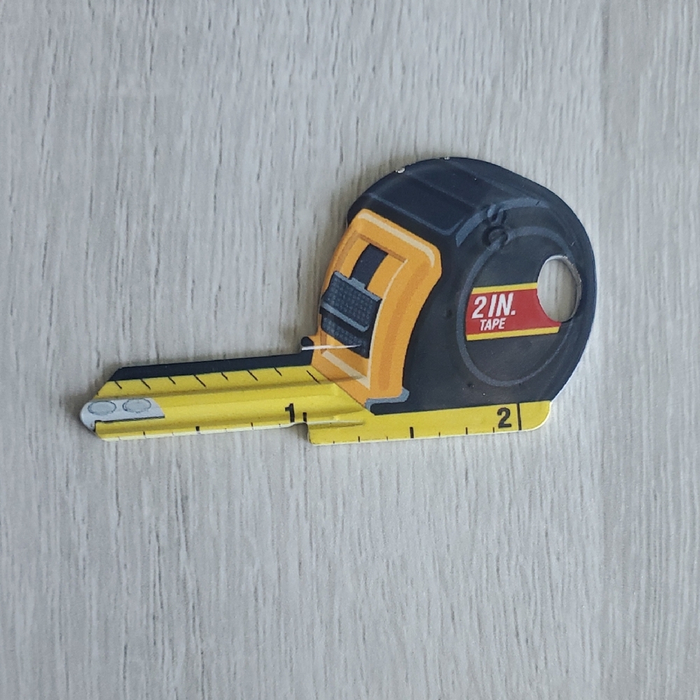 Tape Measure Shaped Key Blank